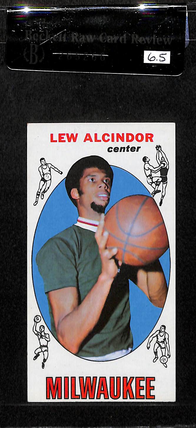Lot Detail 196970 Topps Basketball Lew Alcindor Rookie Card 25 BVG 6.5
