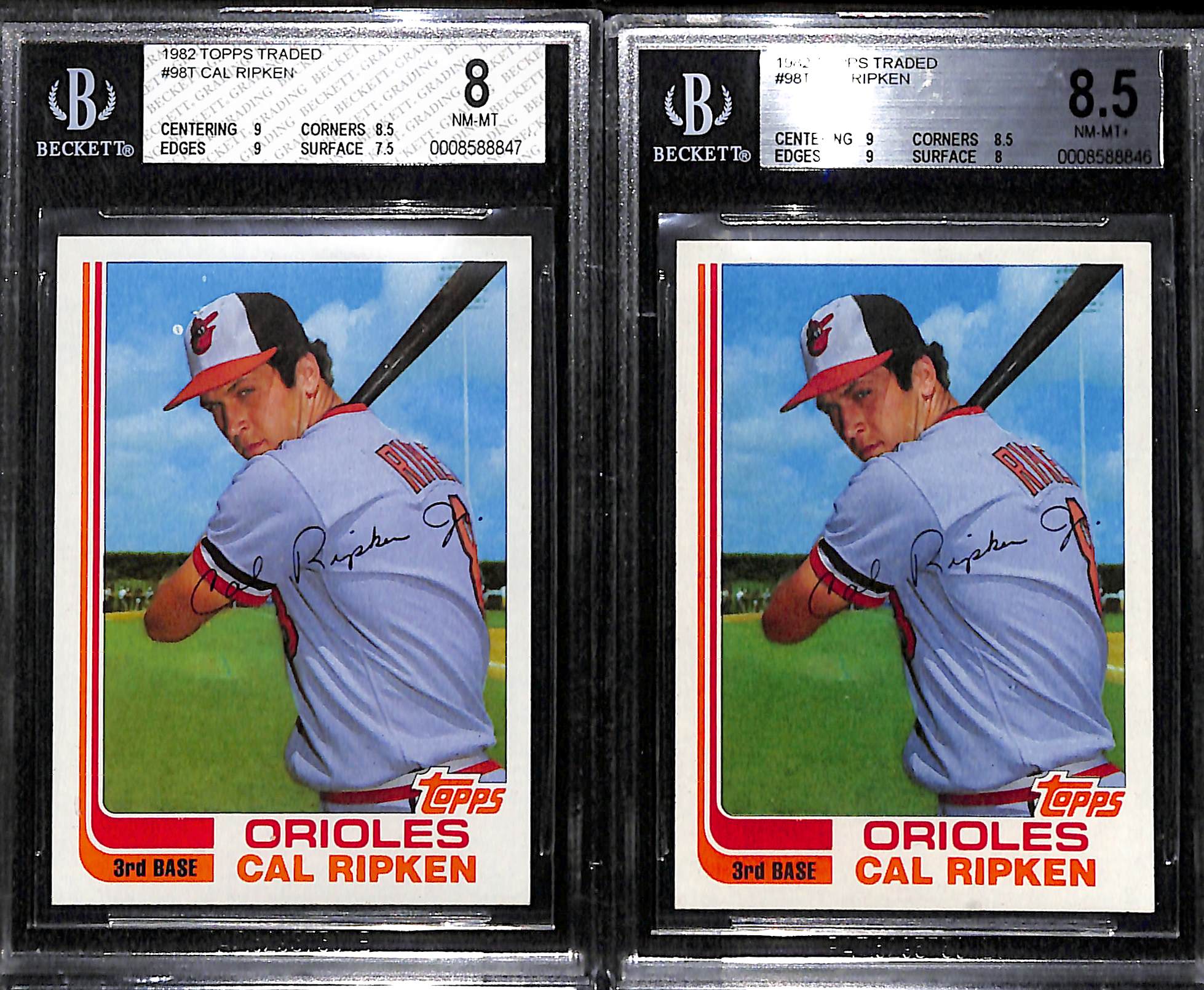 Lot Detail Lot of (6) Graded and Ungraded Topps and Topps Traded Cal