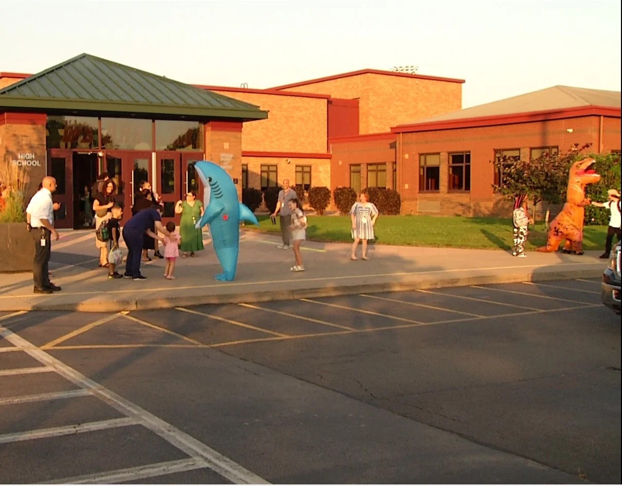 ‘I'm kind of nervous, but also really excited’ First day back to