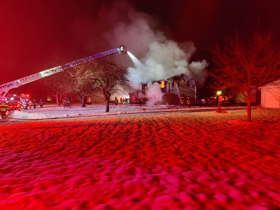 House is a 'total loss' after 3alarm fire in Perinton