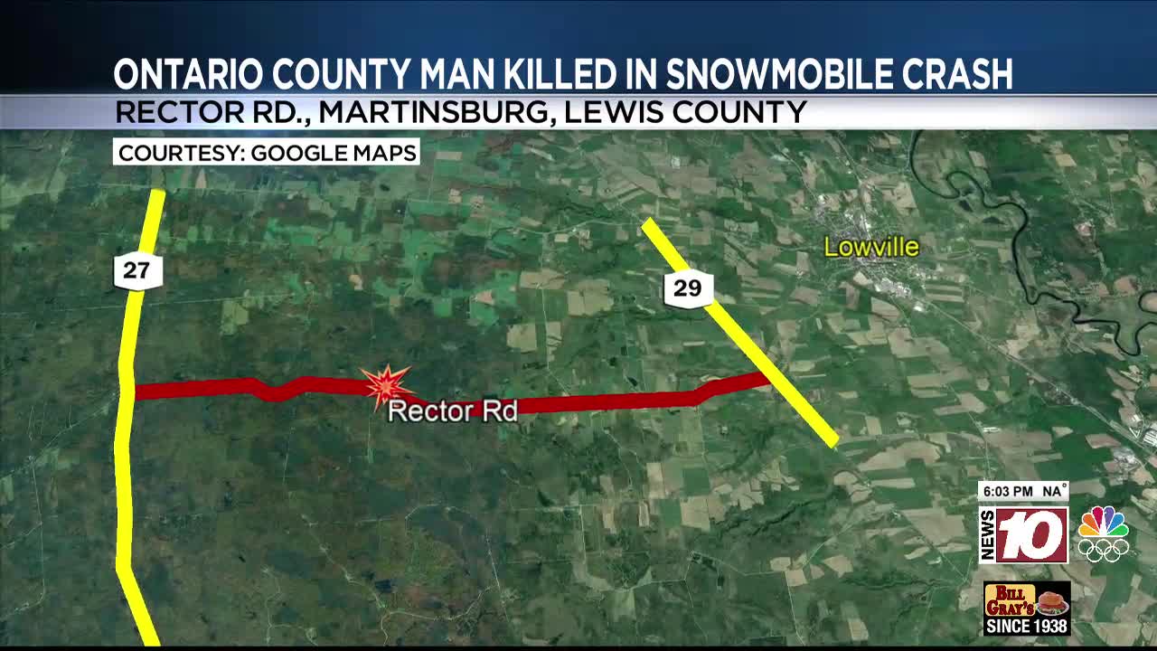 Clifton Springs man killed in Lewis County snowmobile crash