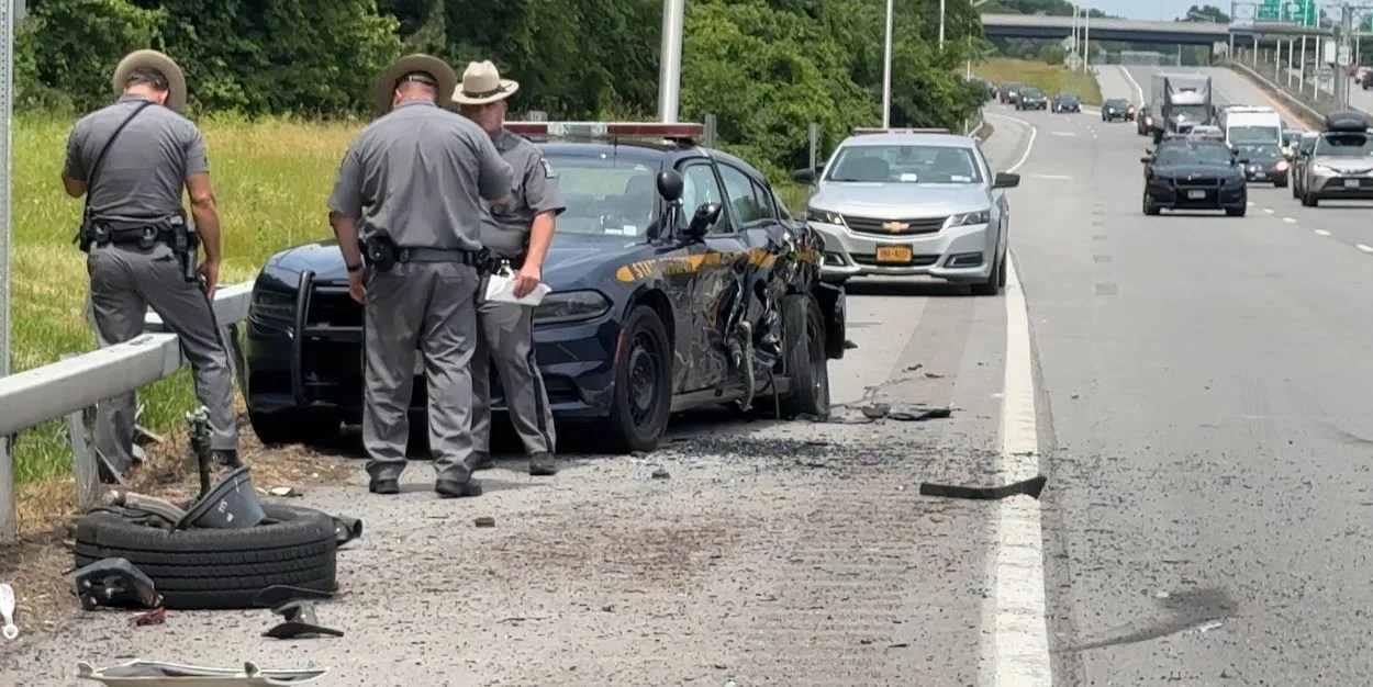 Man accused of driving on drugs in Irondequoit crash that damaged state