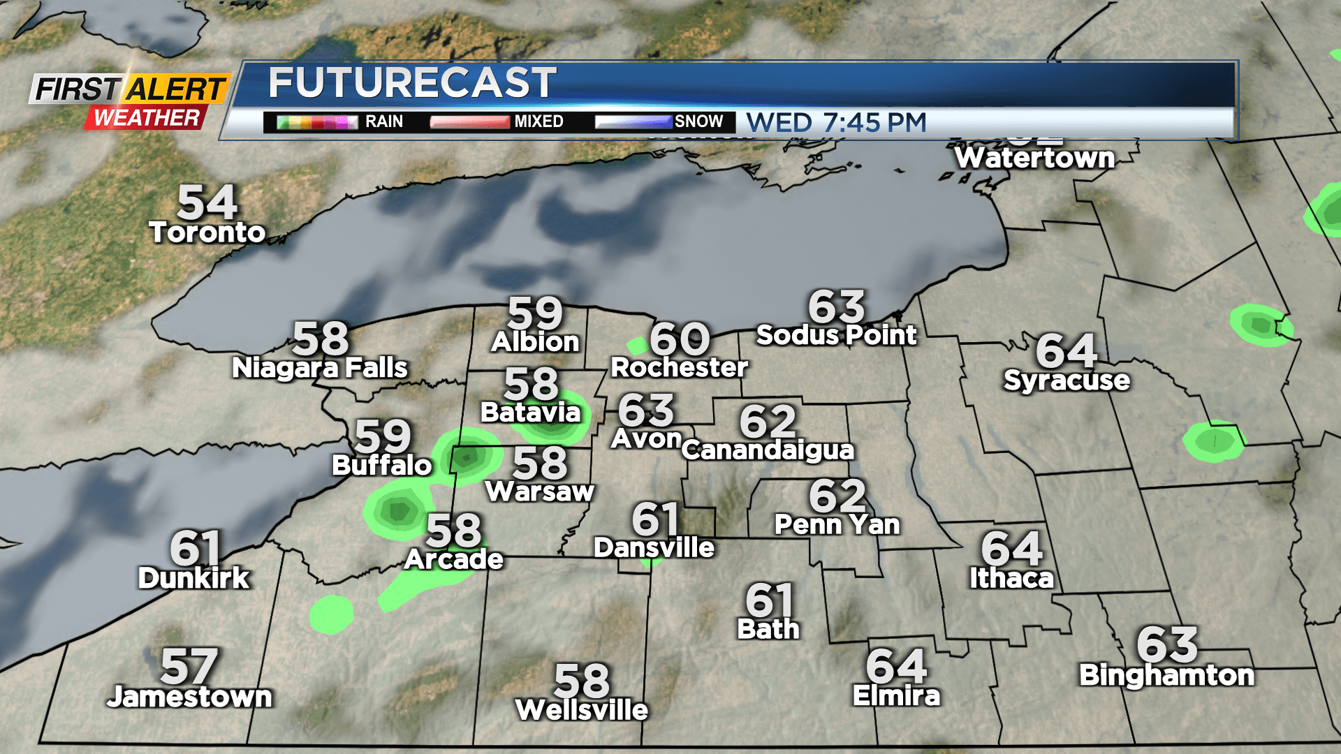 First Alert Weather Warm and windy on Wednesday with possible showers