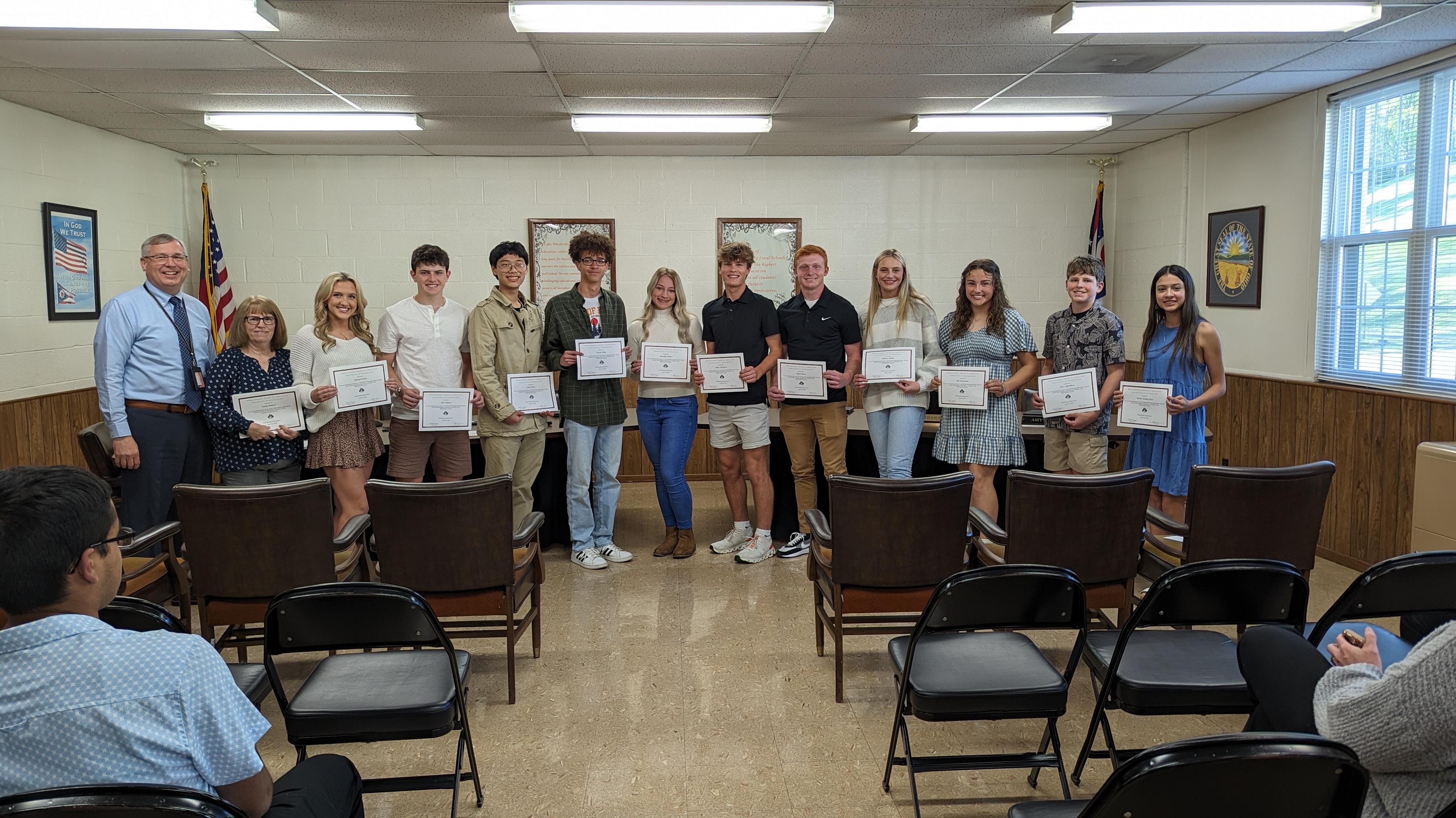 April Board Recognitions Wheelersburg Local School District