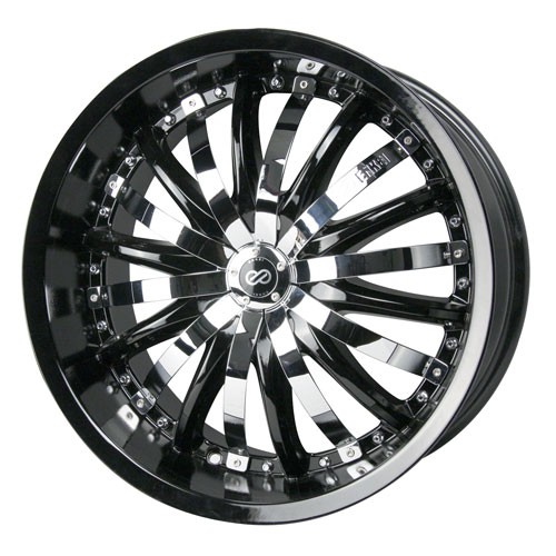 Enkei Wheels LF10 Black with Chrome Cover Wheels Enkei Wheels Wheels