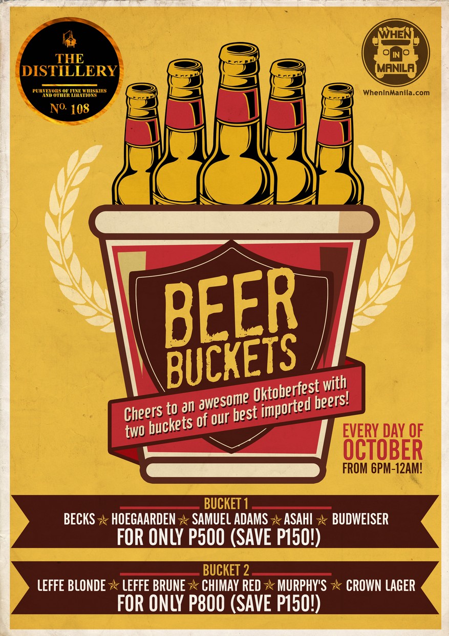 Celebrate Oktoberfest with Distillery's BEER BUCKETS Promo! When In