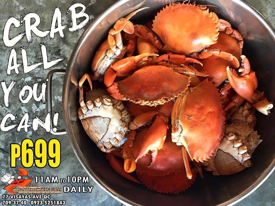 Crab N' Crew Unlimited Crab for Only Php699! When In Manila