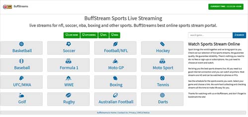 Buffstreams Live Streaming Nfl Soccer Nba Boxing