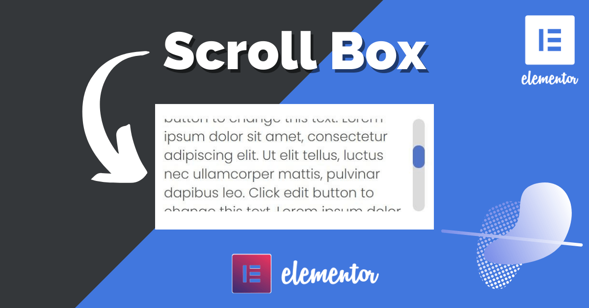 Scroll Box Official Elementor Addons, Plugins and Widgets