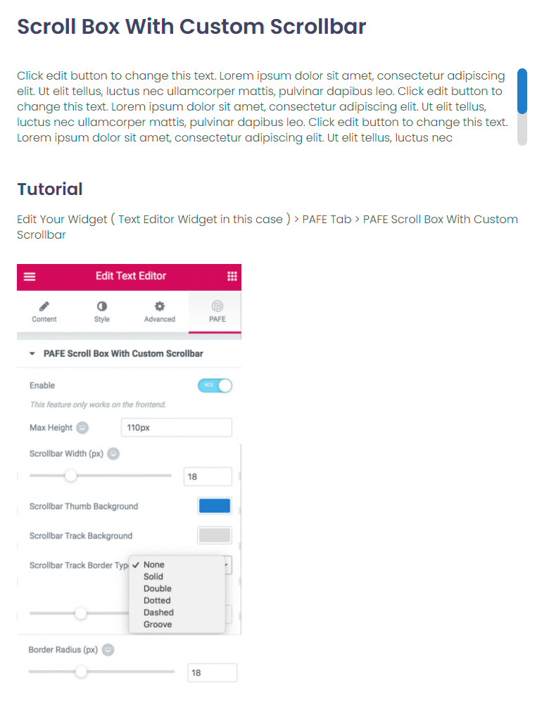 Scroll Box Official Elementor Addons, Plugins and Widgets