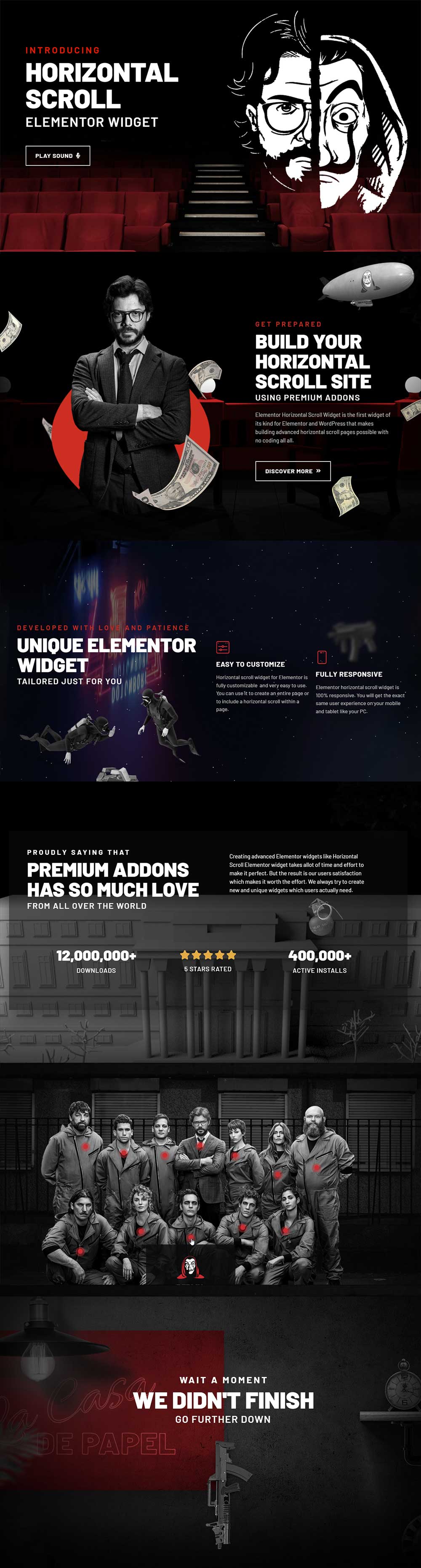 Horizontal Scroll Official Elementor Addons, Plugins and Widgets