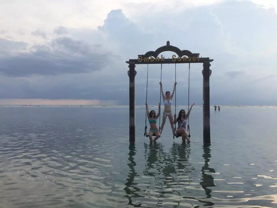 Swing in the sea in Bali While I'm Young