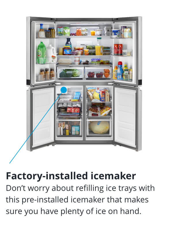 New Product Hub Whirlpool® 36” Counter Depth 4Door Refrigerator