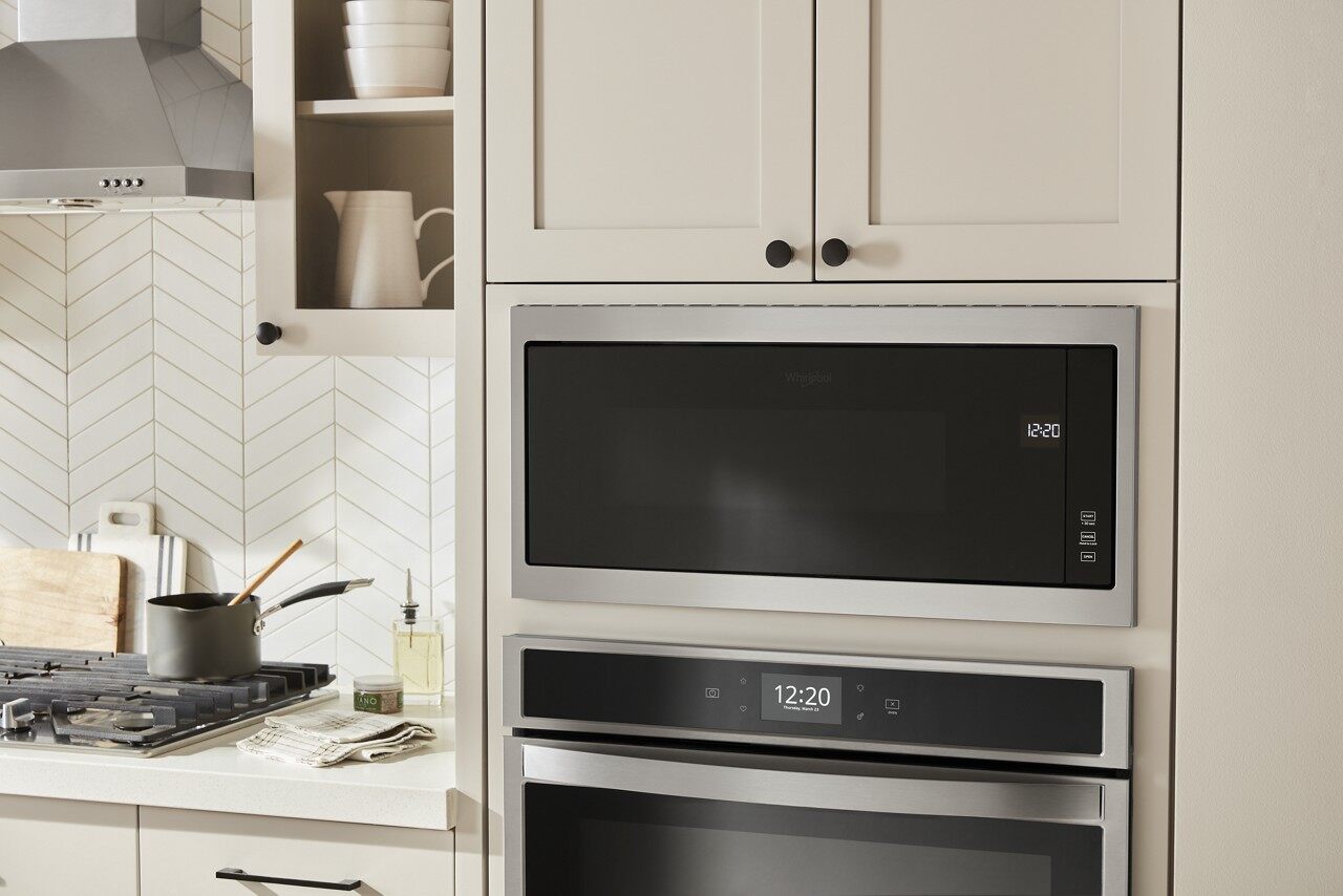 Product Showcase Whirlpool® BuiltIn Microwave with Slim Trim Kit