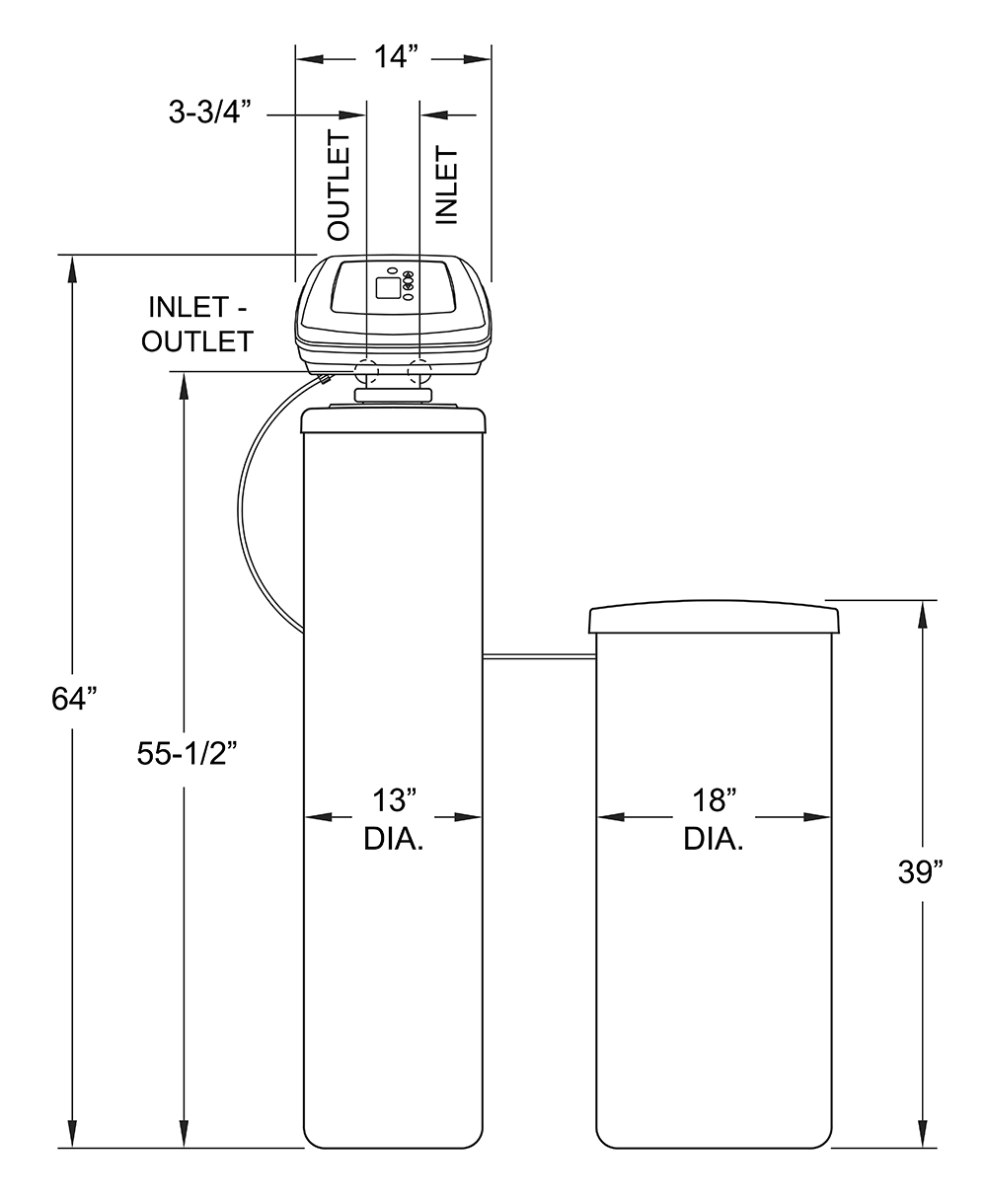 60,000 Grain Capacity Water Softener WHES60 Whirlpool