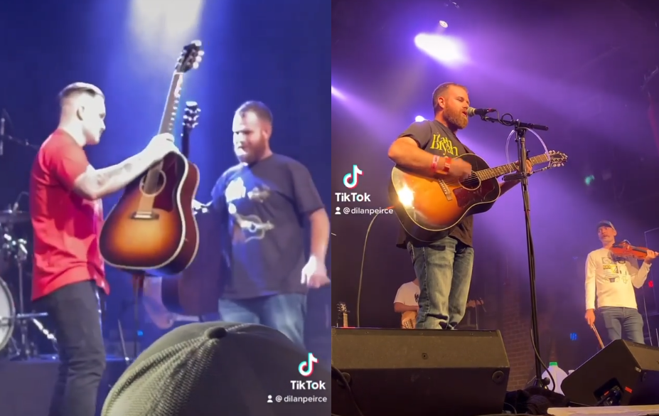 Zach Bryan Brings Fan On Stage To Sing “Heading South” And The Crowd(023)