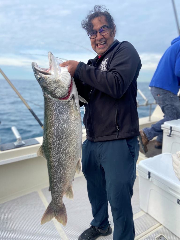 Chicago Doctor Hooks New Illinois Record Lake Trout In Lake Michigan Whiskey Riff