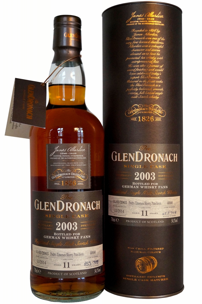 Glendronach 11 Years 2003 Bottled for german whisky fans