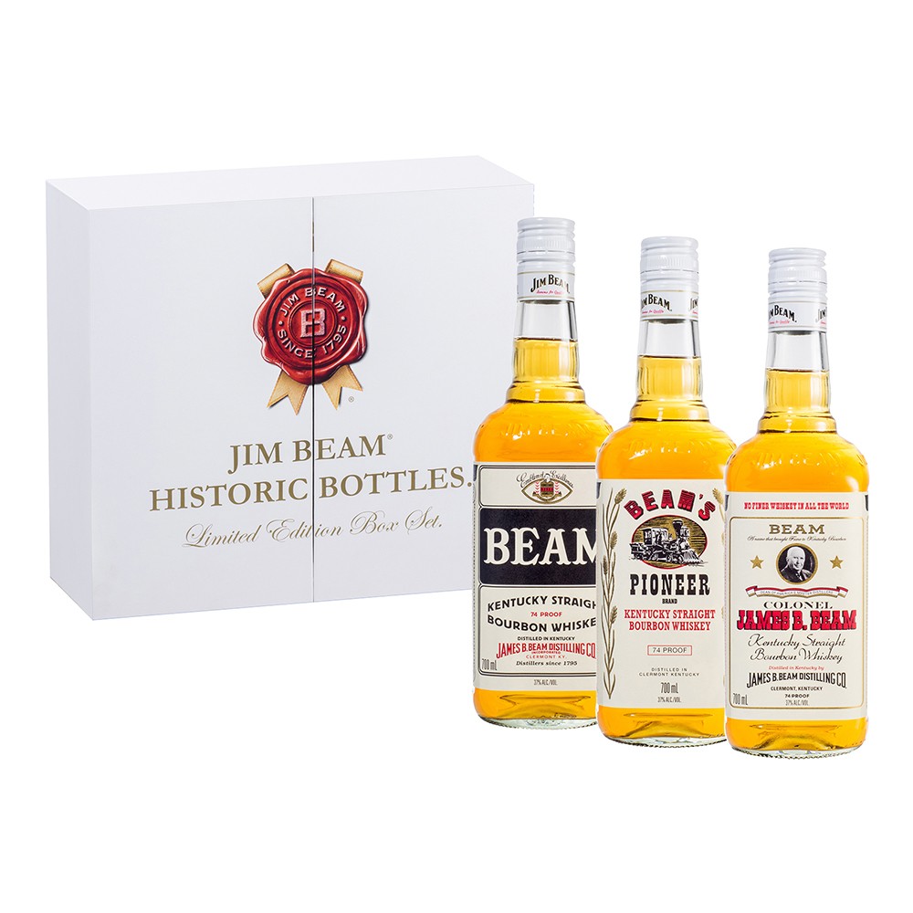 Jim Beam Historic Bottles Limited Edition Box Set