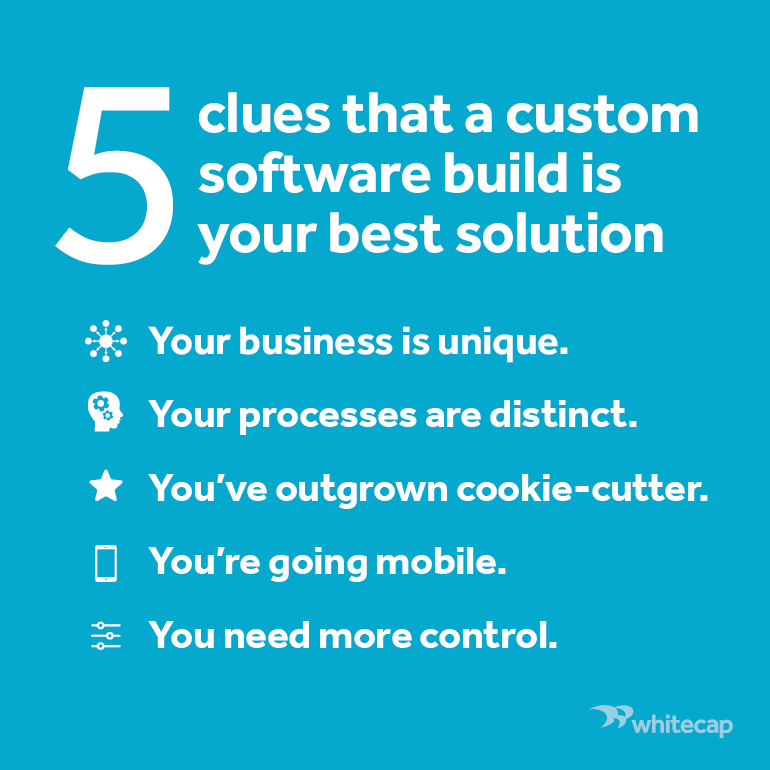 Custom Software When Cookie Cutter Software Just Won't Do Whitecap