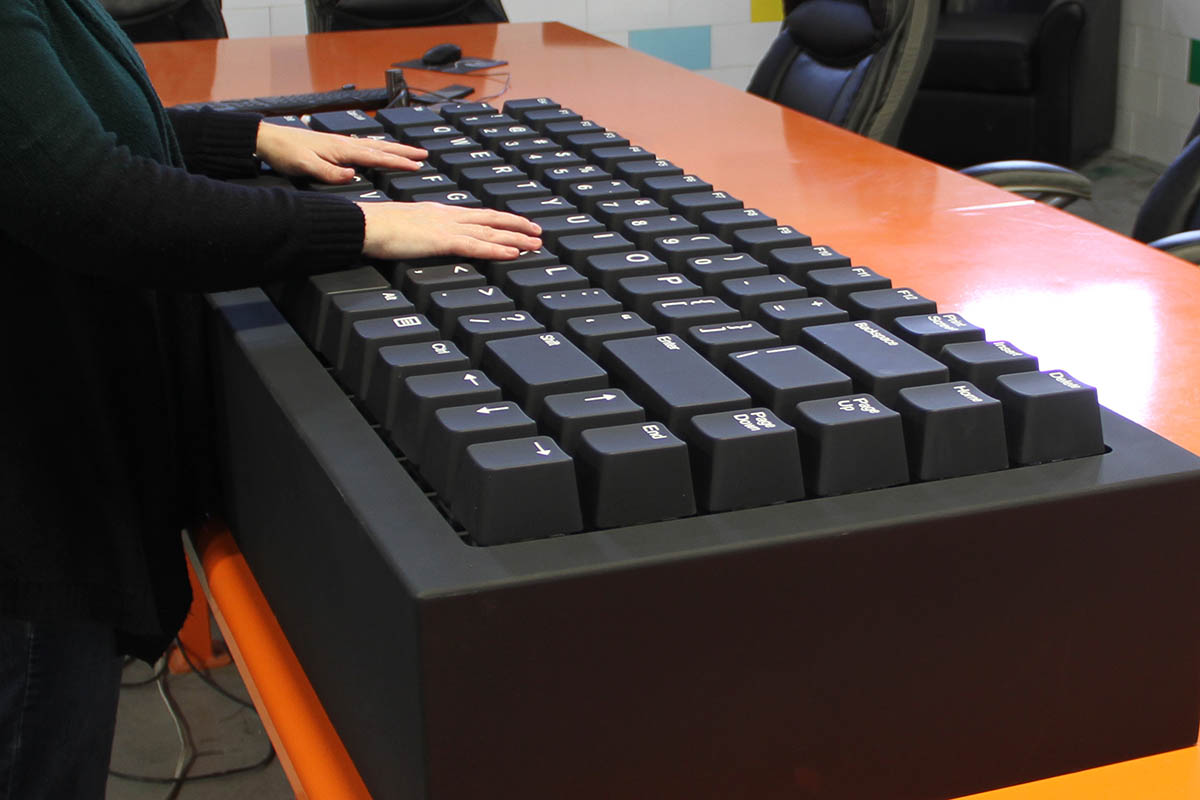 Large Keyboard WhiteClouds
