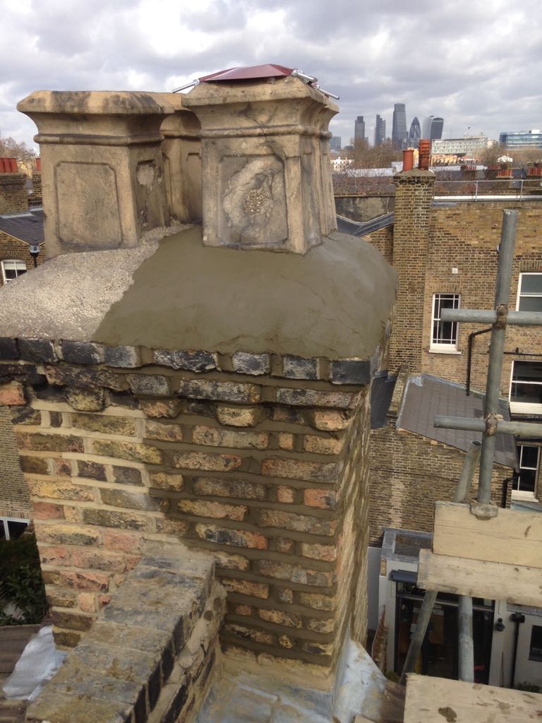 Chimney stack repair in Kent and South East London Whites Chimneys