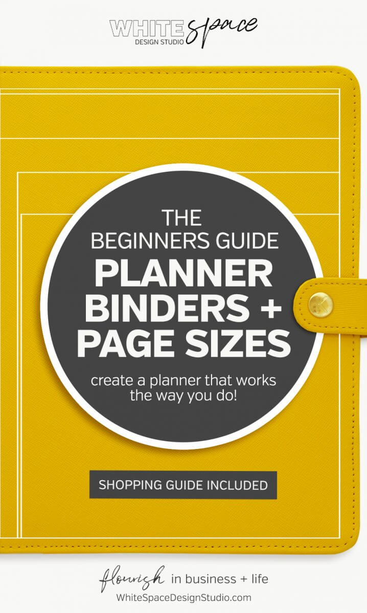 THE BEGINNERS GUIDE TO PLANNER BINDERS AND PAGE SIZES WhiteSpace
