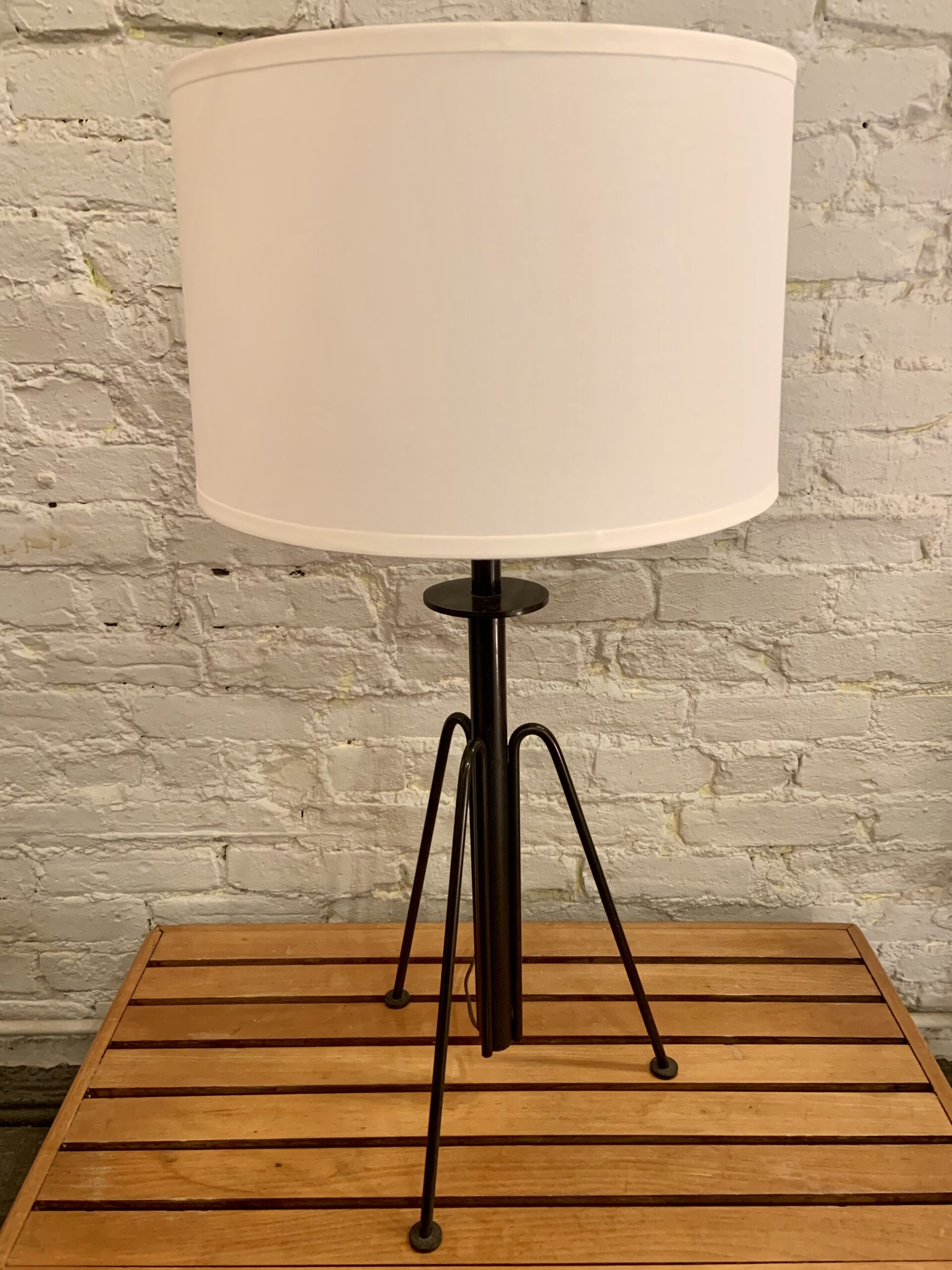 Bent Metal Tripod Table Lamp from the 1950s MidCentury Modern