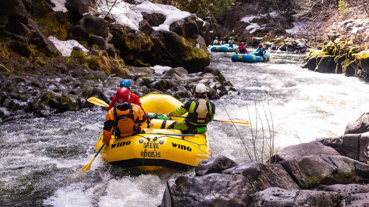 White Salmon River (The Farmlands) Rafting & Kayaking Whitewater