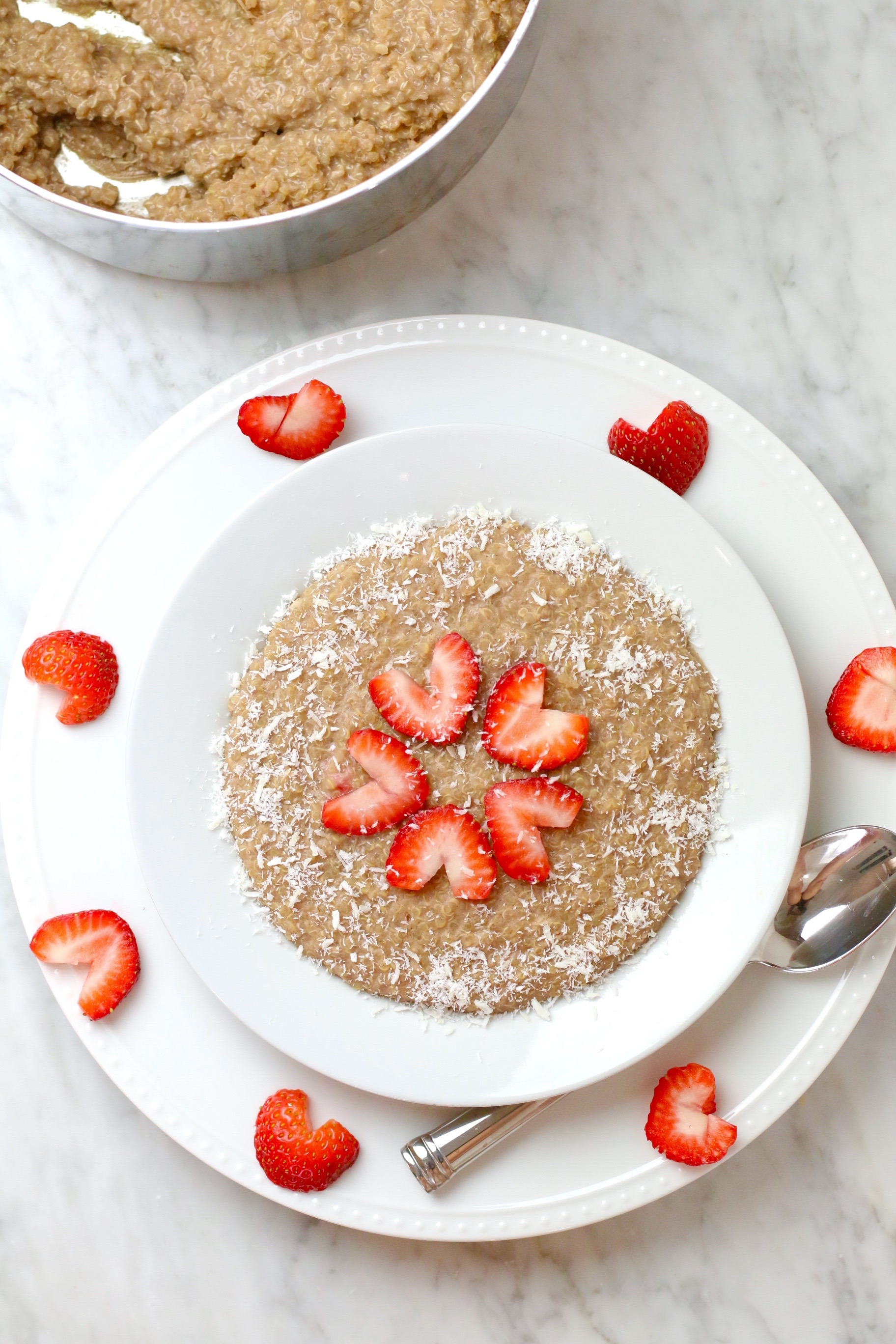 Strawberry Coconut Quinoa Breakfast Bowl Whitney E. RD