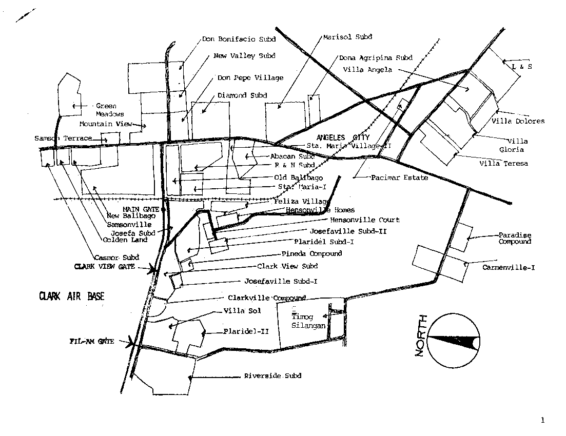 Maps Archive Wagner HS, Clark AB, and the Philippines