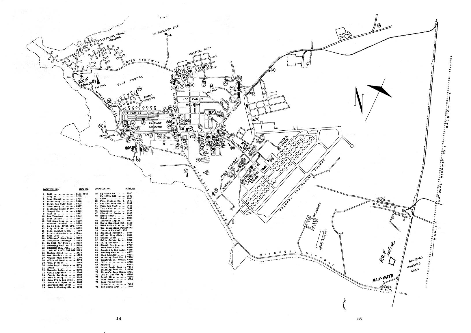 Maps Archive Wagner HS, Clark AB, and the Philippines