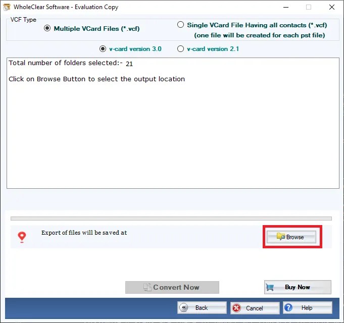 Create multiple VCF files from single CSV file How?