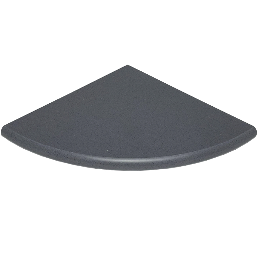 Dark Grey Stone Caddy Corner Shelf