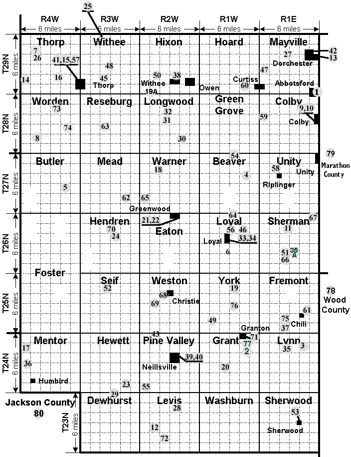 Clark County Wisconsin Cemeteries
