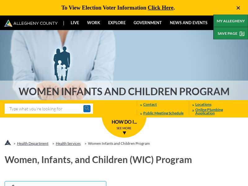 Carnegie, PA WIC Programs, WIC Clinics, and WIC Office Locations