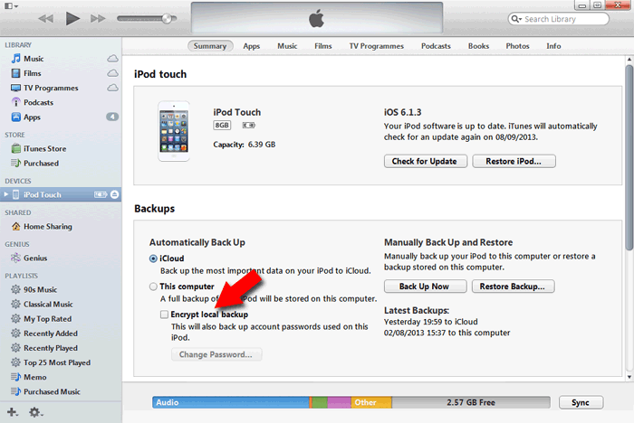 How to remove encryption from iPhone or an iTunes iOS Backup