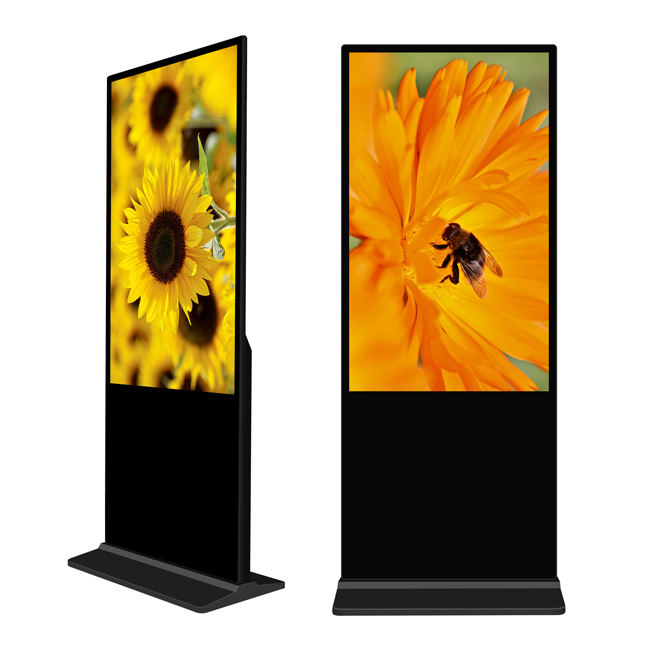 55 Inch Indoor full color high brightness lcd advertising Player Floor