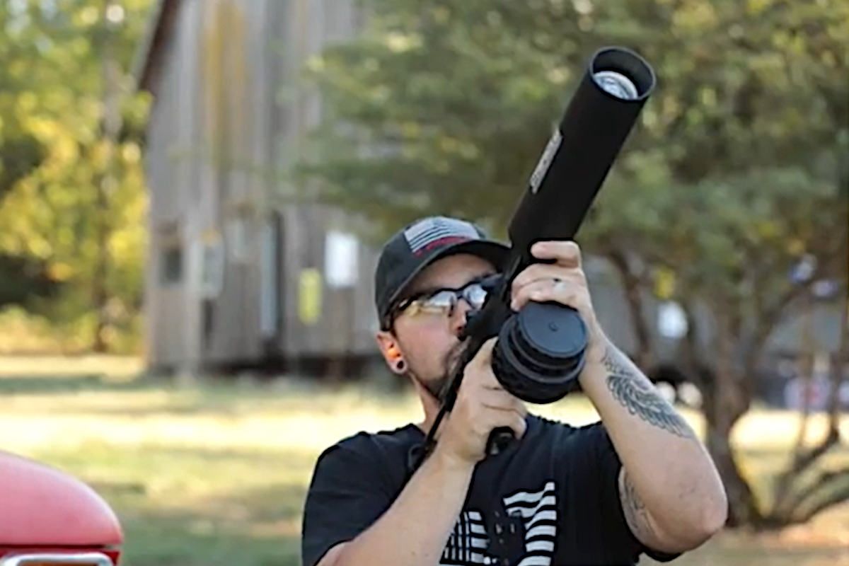 The Can Cannon The Unique AR Attachment That Can Send a Soda Flying