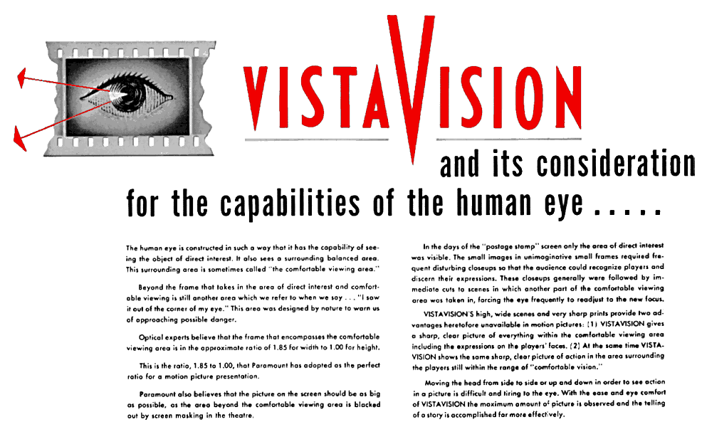 Briefly, what is VistaVision