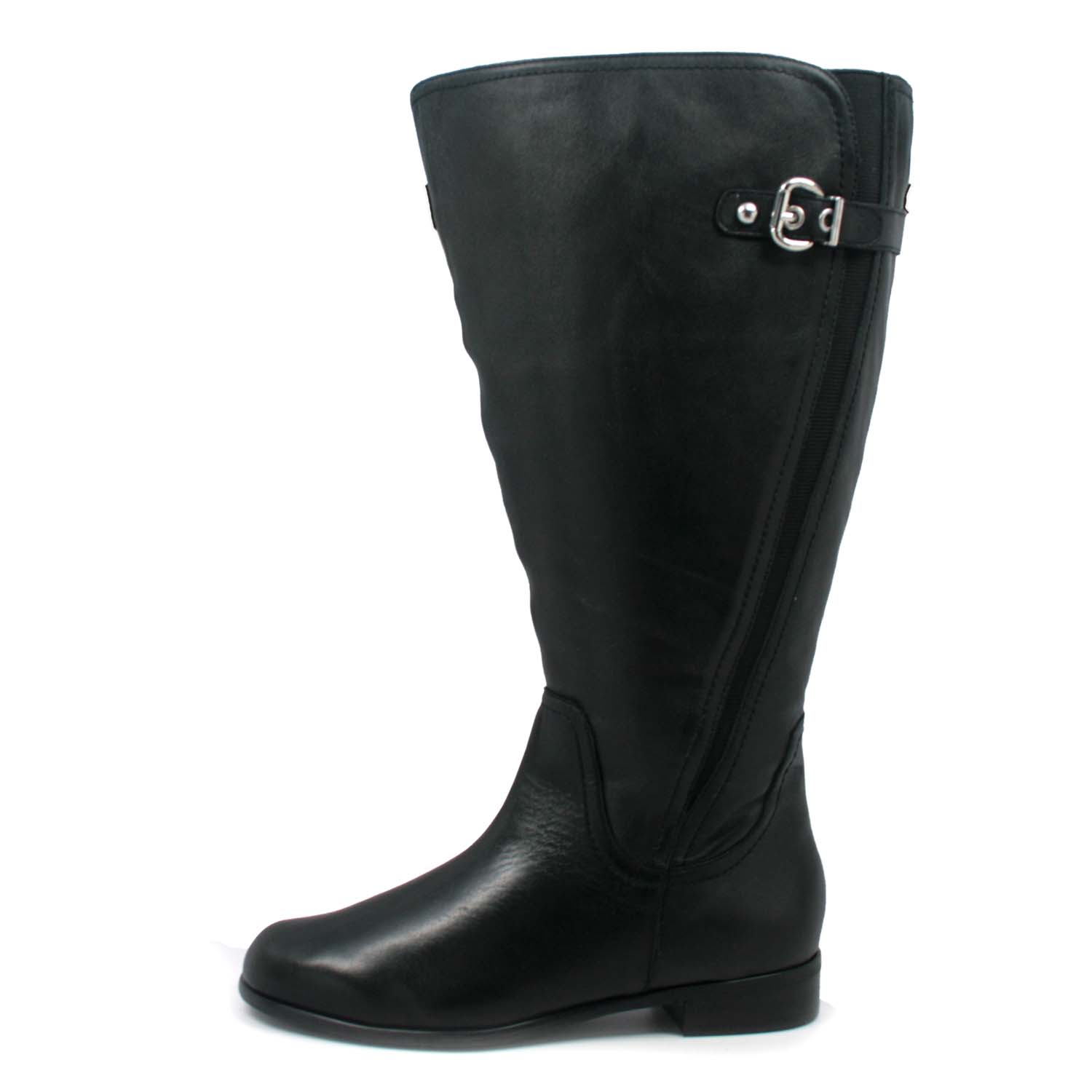 Rose Petals Trudy2 Super Queen Wide Calf Black Leather [R] 289.99