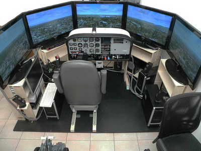 Cessna C-182 RG real cockpit for Flight Simulator.
