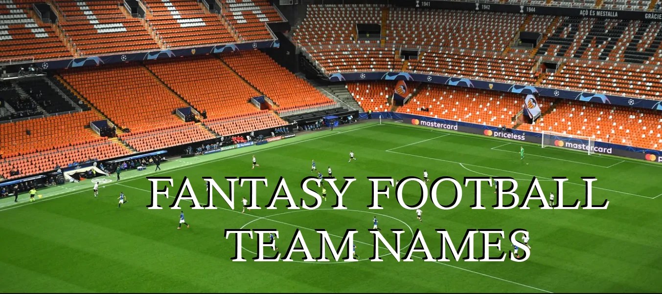 500+ Best Fantasy Football Team Names Widget Box
