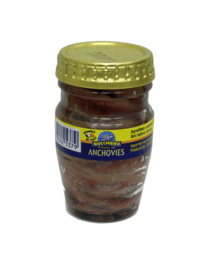 Anchovies Fillets in Oil Nocchiero Jar 80g Wiffens