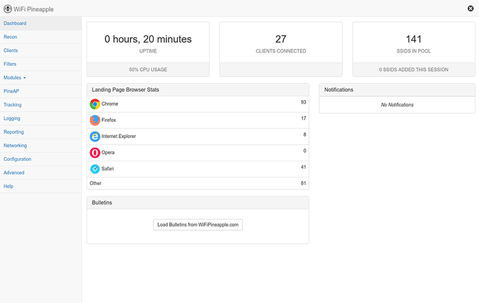 WiFi Pineapple Software