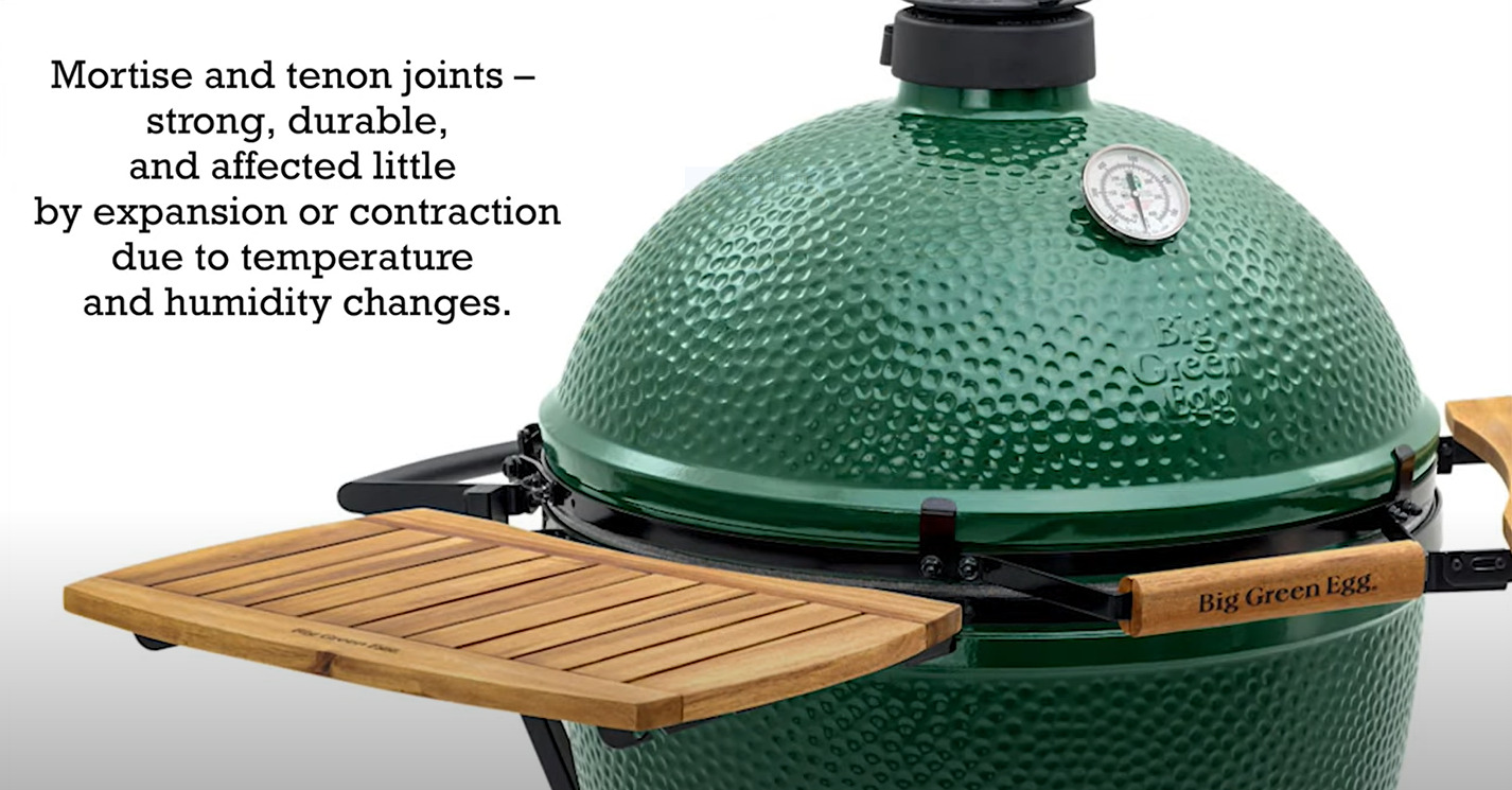 Big Green Egg Acacia Wood EGG Mates 17" Wignells Heating