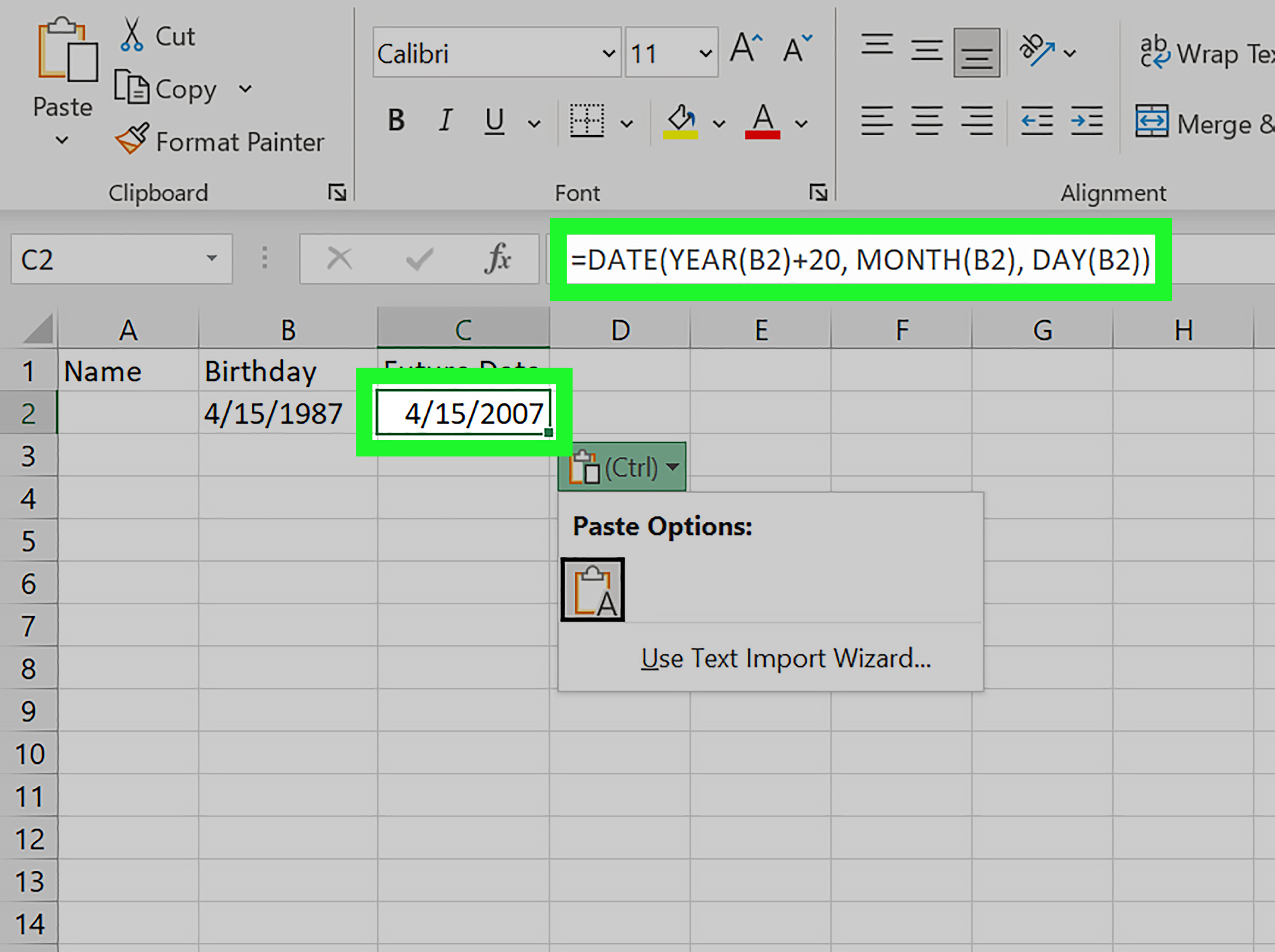 How to Calculate Age in Microsoft Excel Using a Birthday
