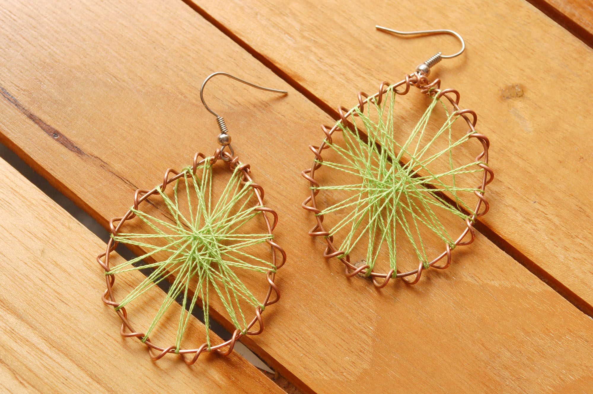 How to Make Peruvian Thread Earrings 11 Steps (with Pictures)