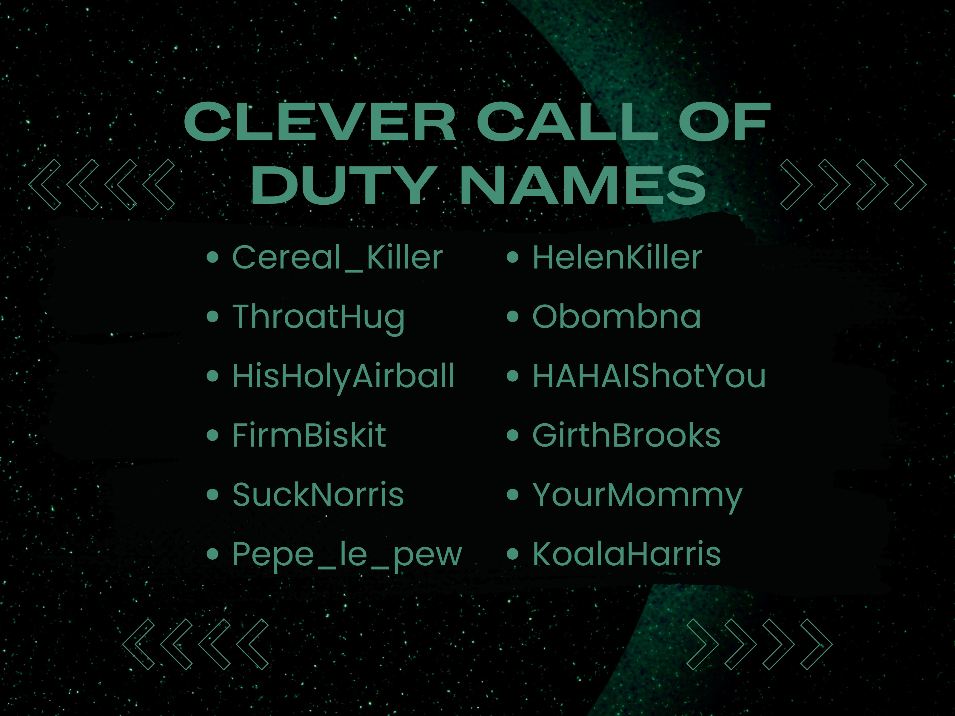 60 Funny CoD Names (+ A Unique Call of Duty Name Generator!)
