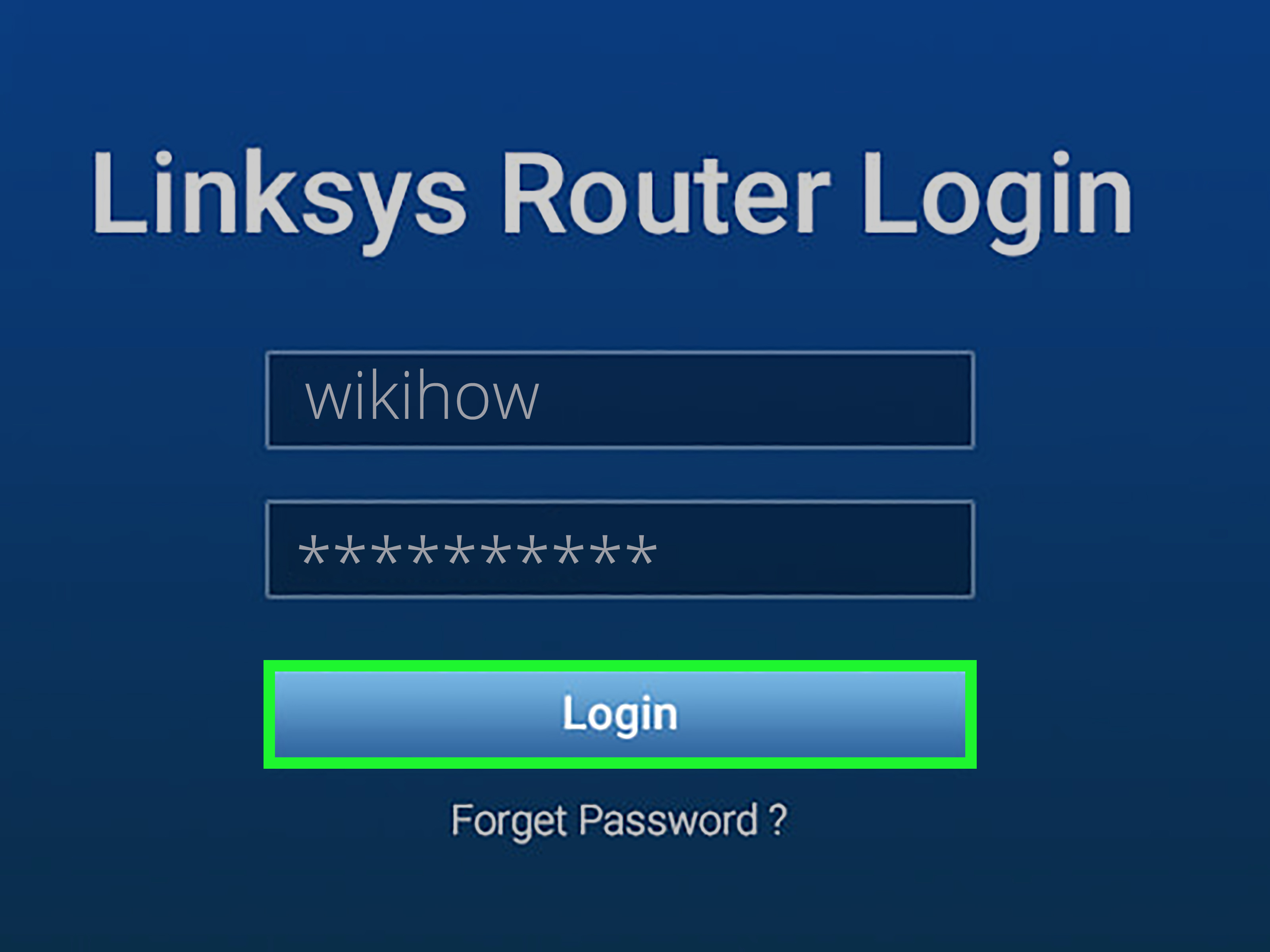 How to Log Into a Linksys Router 5 Steps (with Pictures)